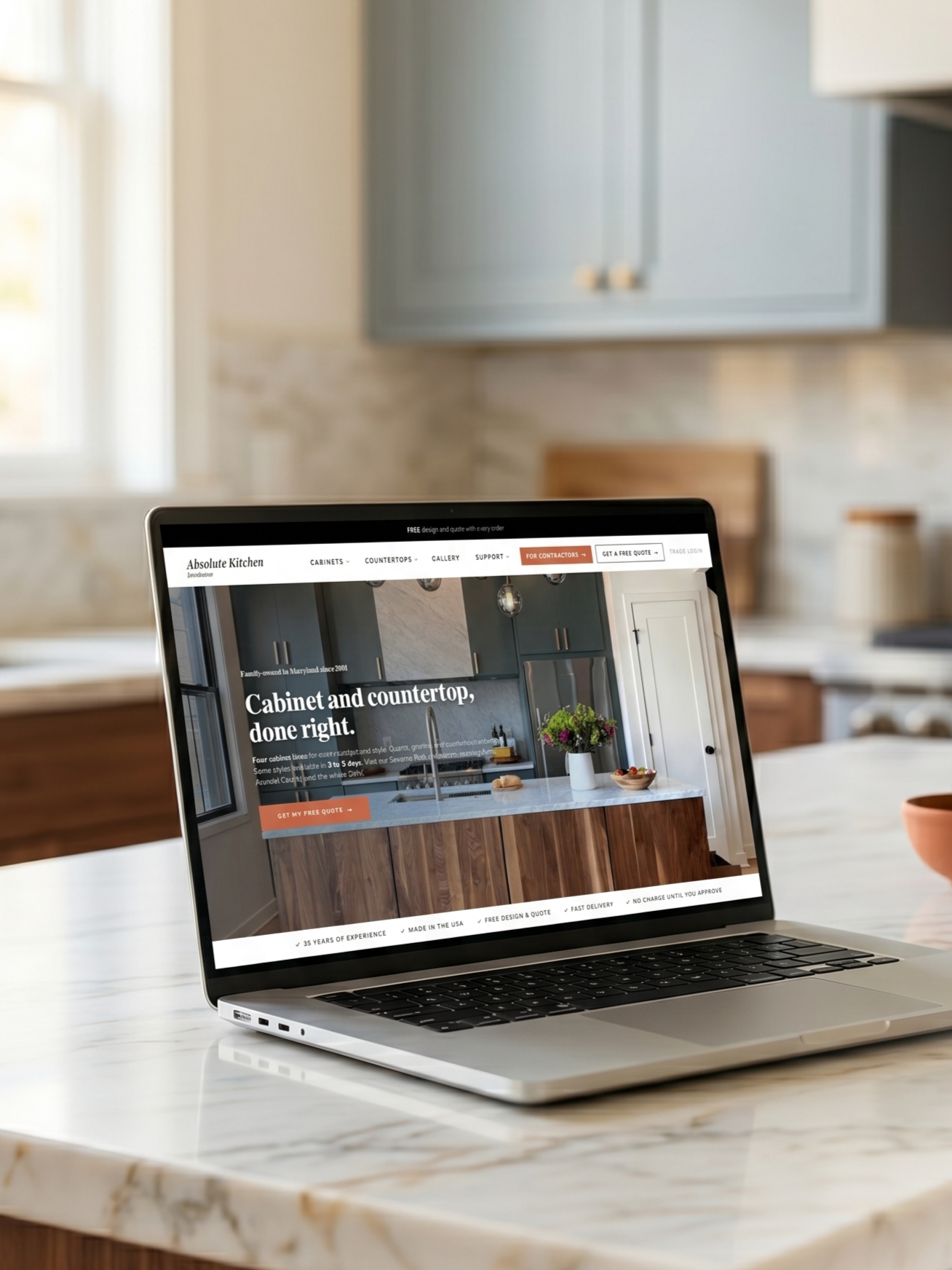 Absolute Kitchen Distributors project by Kitchen Websites