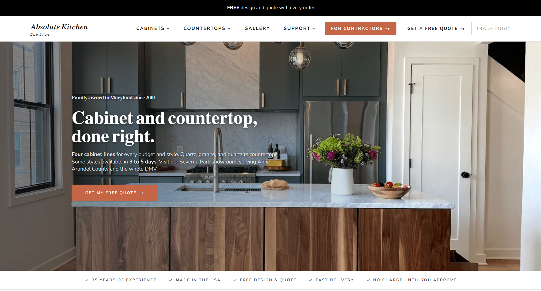 The same business after a See-It-First rebuild by Kitchen Websites
